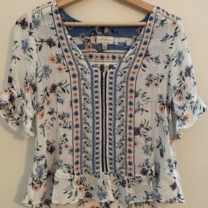 Lucky Brand Floral Blouse
